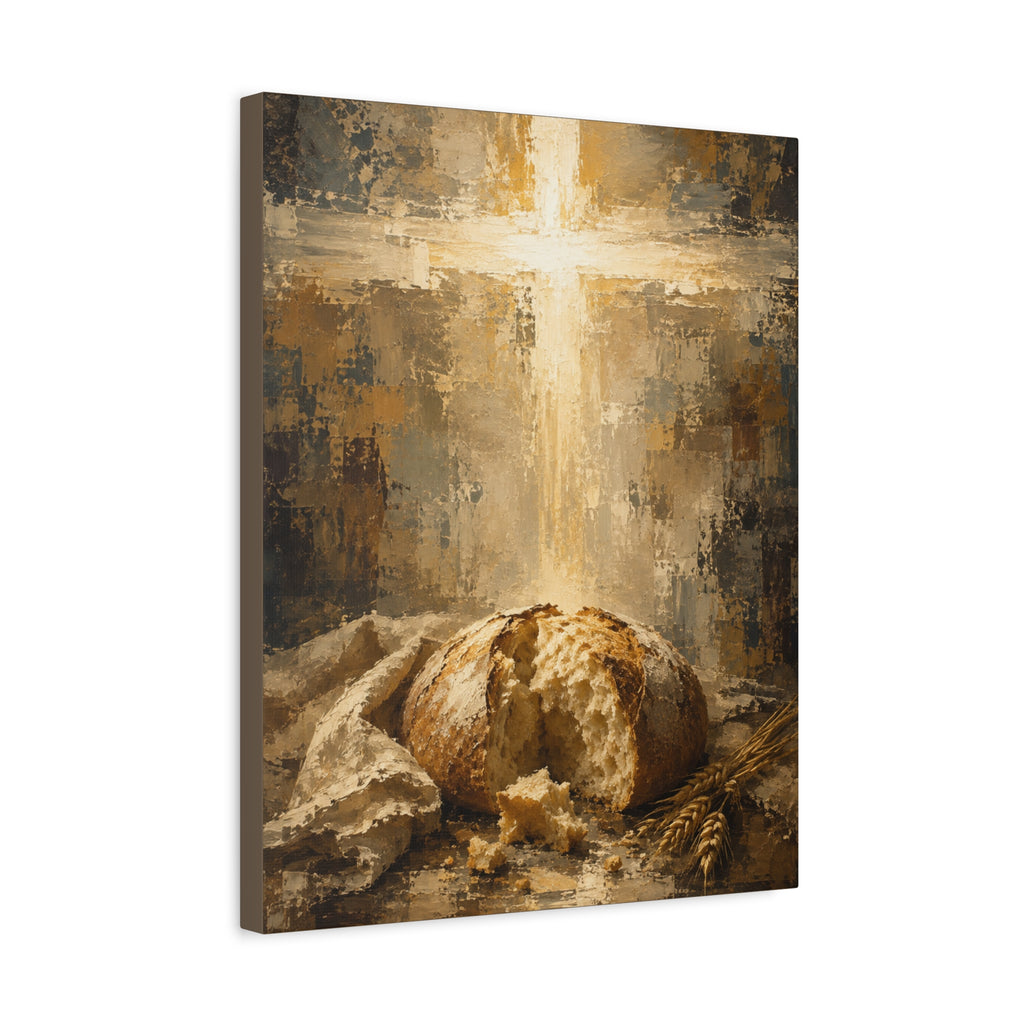 read of Life Christian Canvas Wall Art. Eucharistic Sacred Art
