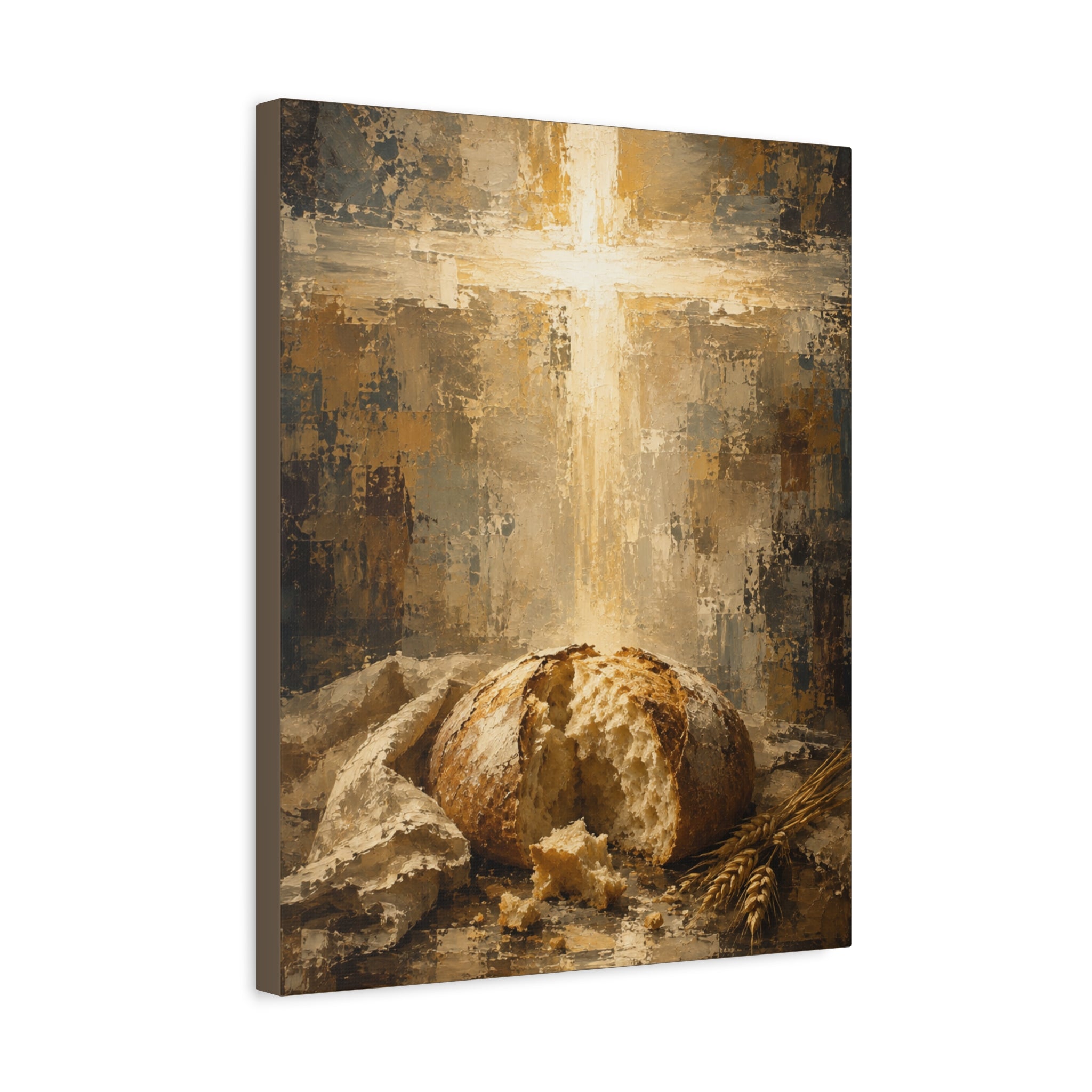 read of Life Christian Canvas Wall Art. Eucharistic Sacred Art