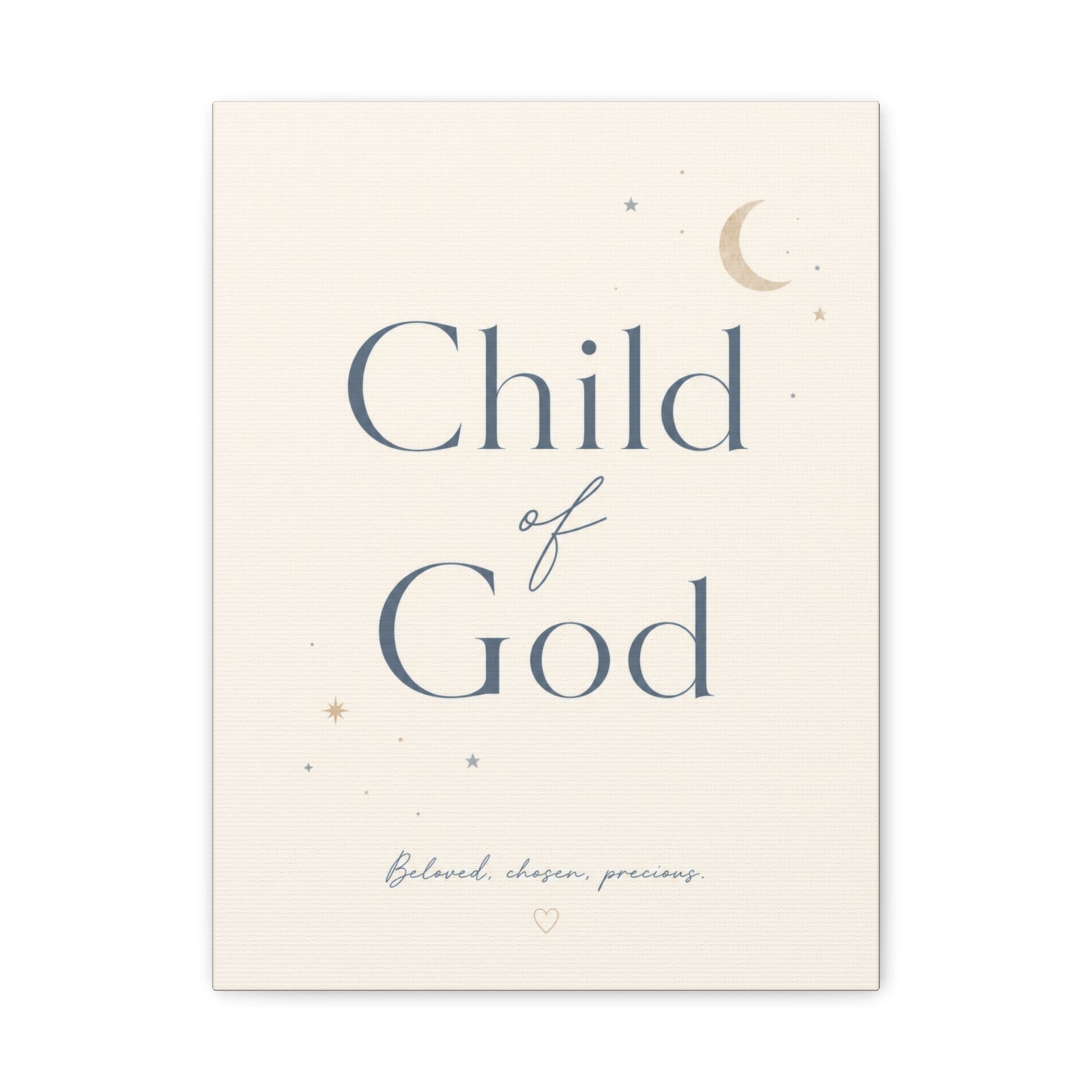 Child of God – Faith Nursery Canvas Wall Art